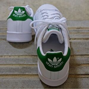 Adidas Originals Stan Smith Cloud White / Green Sneakers in size 8.5